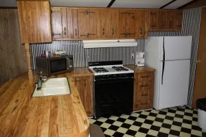 Tackle Box cabin kitchen